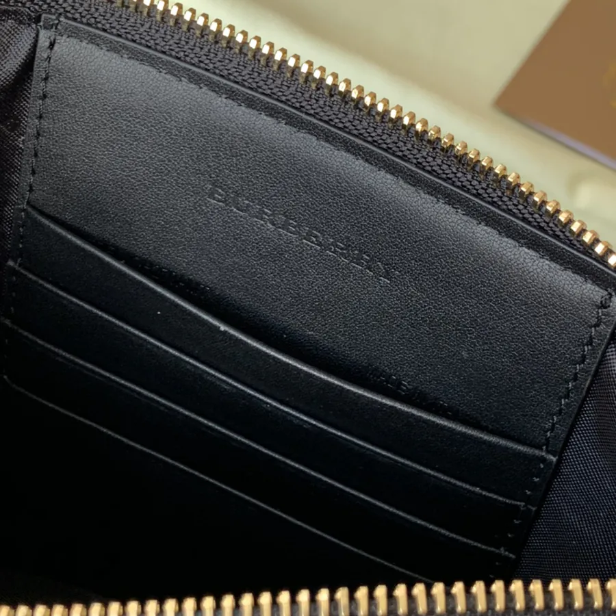 P330 House Check Pattern Leather Tote Bag
