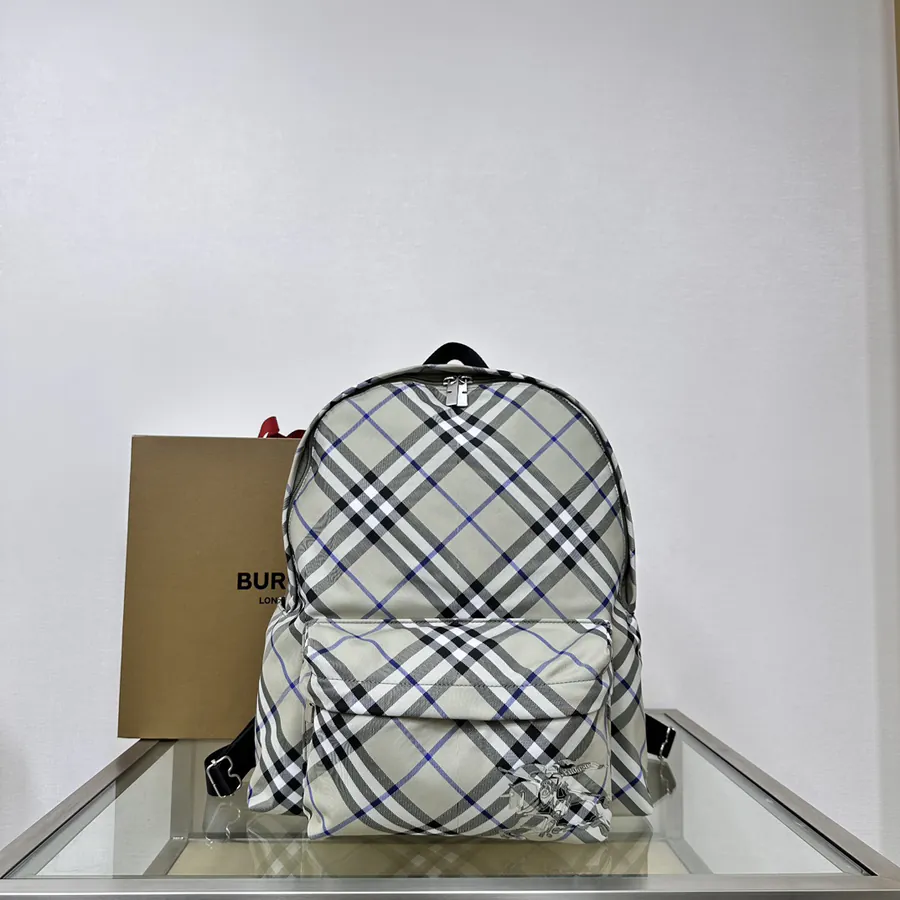 Burberry New Backpack with Tartan Pattern