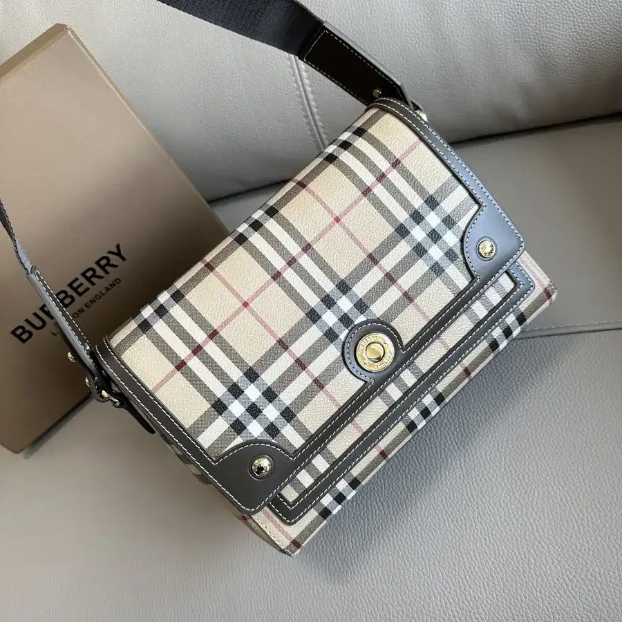 Burberry Latest Crossbody Bag, Premium Cotton Blend Fabric, Italian Crafted