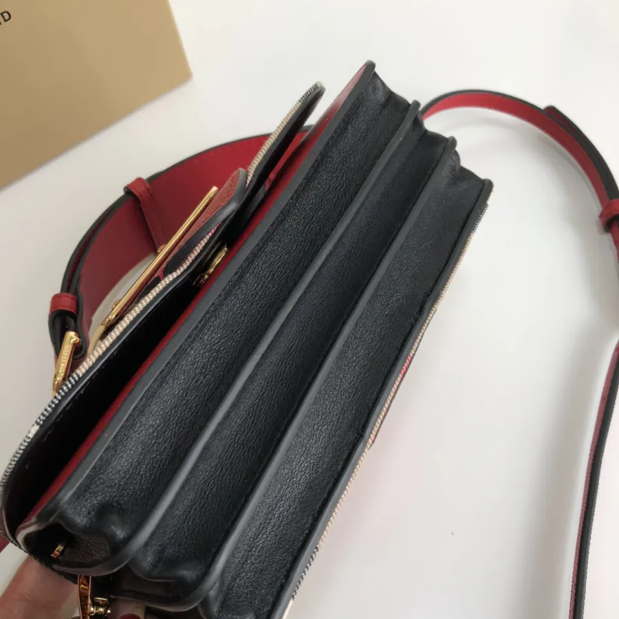 The Buckle Mini Bucket Bag Premium Leather with House Check Pattern