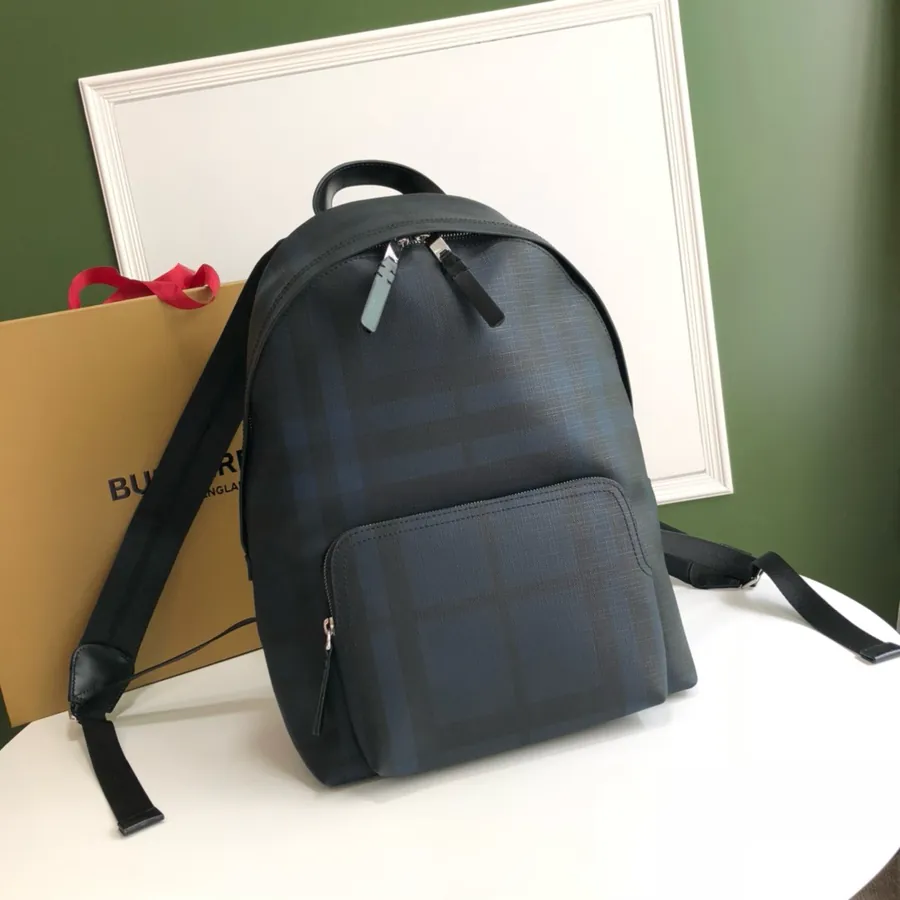 P500 London Grained Calfskin Trimmed Backpack