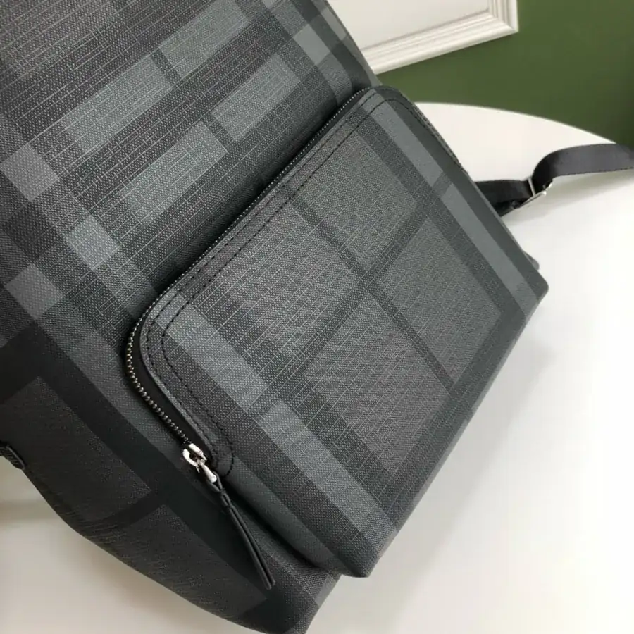 P500 London Grained Calfskin Trimmed Backpack
