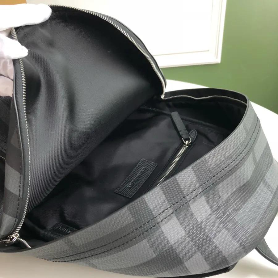 P500 London Grained Calfskin Trimmed Backpack
