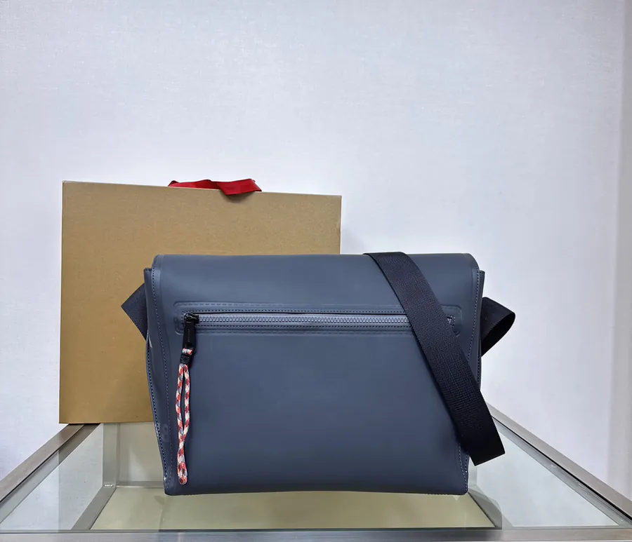 B Brand New Large Messenger Bag in Gray