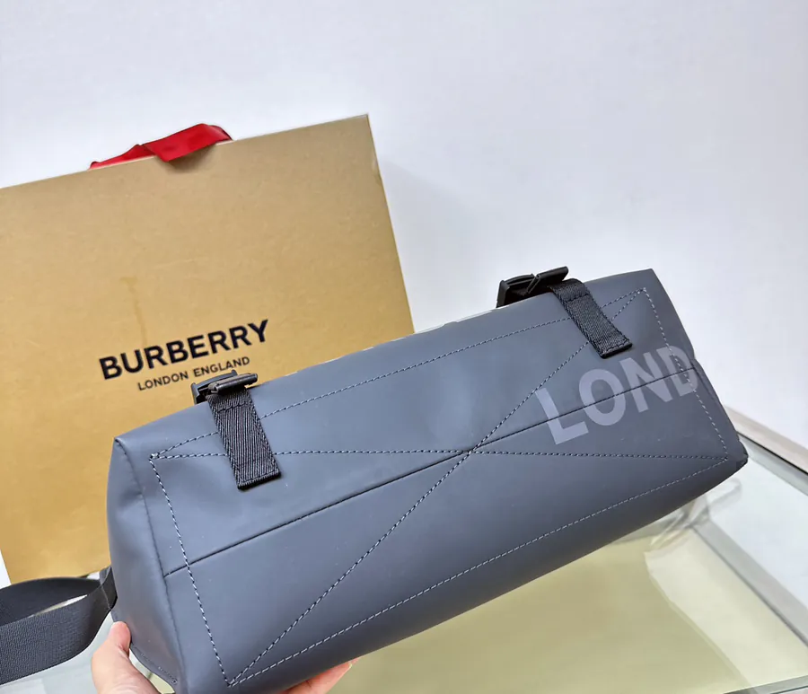 B Brand New Large Messenger Bag in Gray