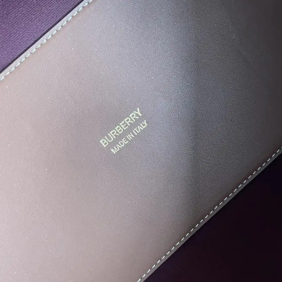 Burberry Small Checkered Canvas Tote with Leather Handles