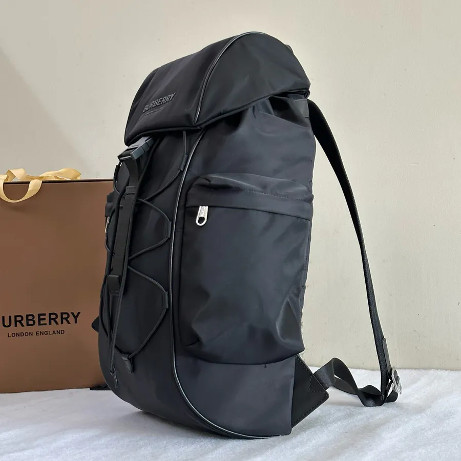 Burberry Bucket Bag with Tartan Pattern and Rope Handles