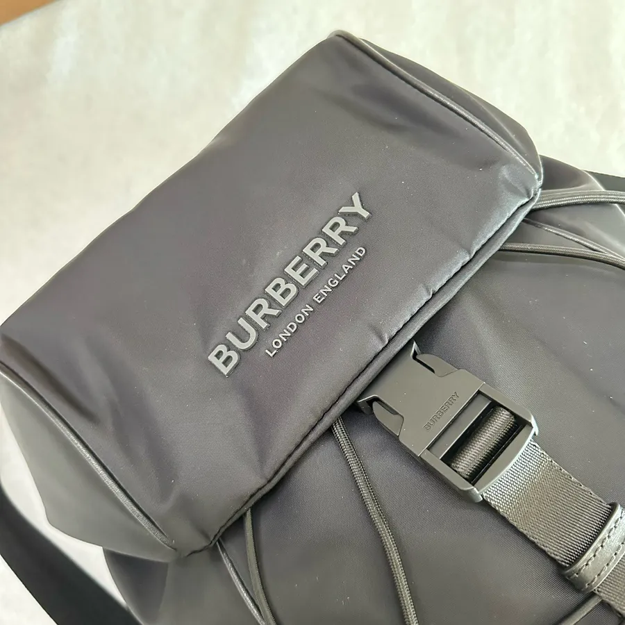 Burberry Bucket Bag with Tartan Pattern and Rope Handles