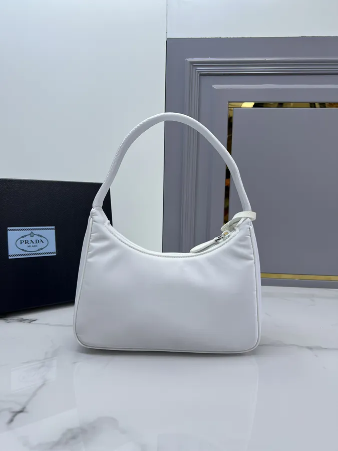 1ne515 Re edition 2000 White Hobo Crossbody Bag