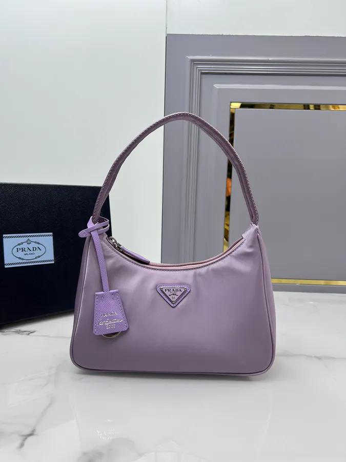 1ne515 Re edition 2000 Purple Hobo Crossbody Bag