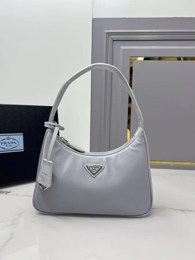 1ne515 Re Edition 2000 Ice Gray Hobo Crossbody Bag