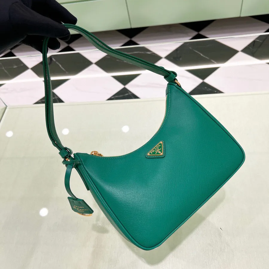 Hobo 2005 Crosshatch Calfskin Shoulder Bag