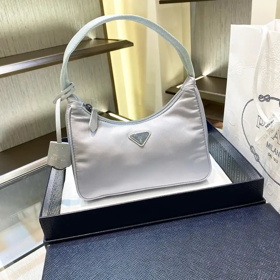 1ne515 Re edition 2000 Ice Grey Hobo Crossbody Bag