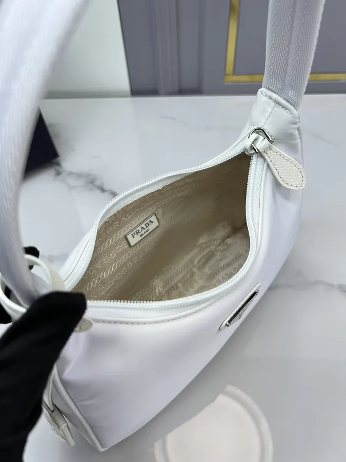 1ne515 Re edition 2000 White Hobo Crossbody Bag