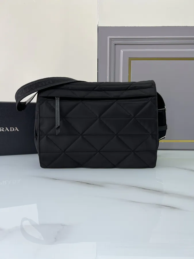 New P750 Letter Clutch in 1BD256 Checkered Pattern