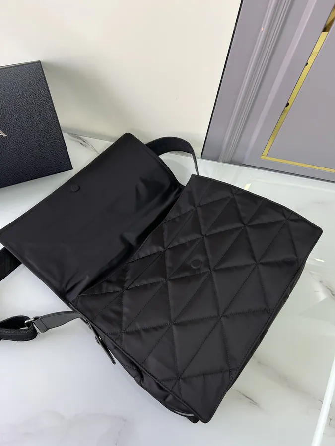 New P750 Letter Clutch in 1BD256 Checkered Pattern