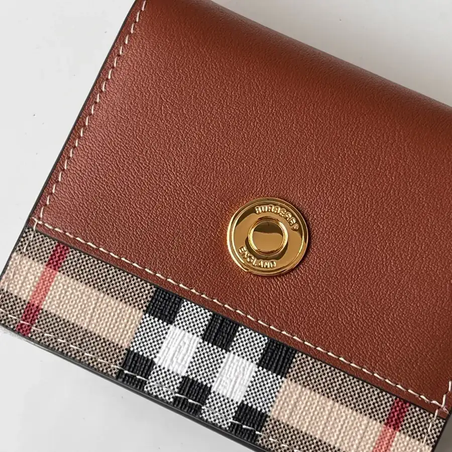 B House Vintage Check Eco Friendly Canvas Foldable Wallet