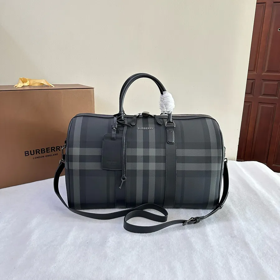 Burberry Boston Travel Bag in Deep Birch Brown