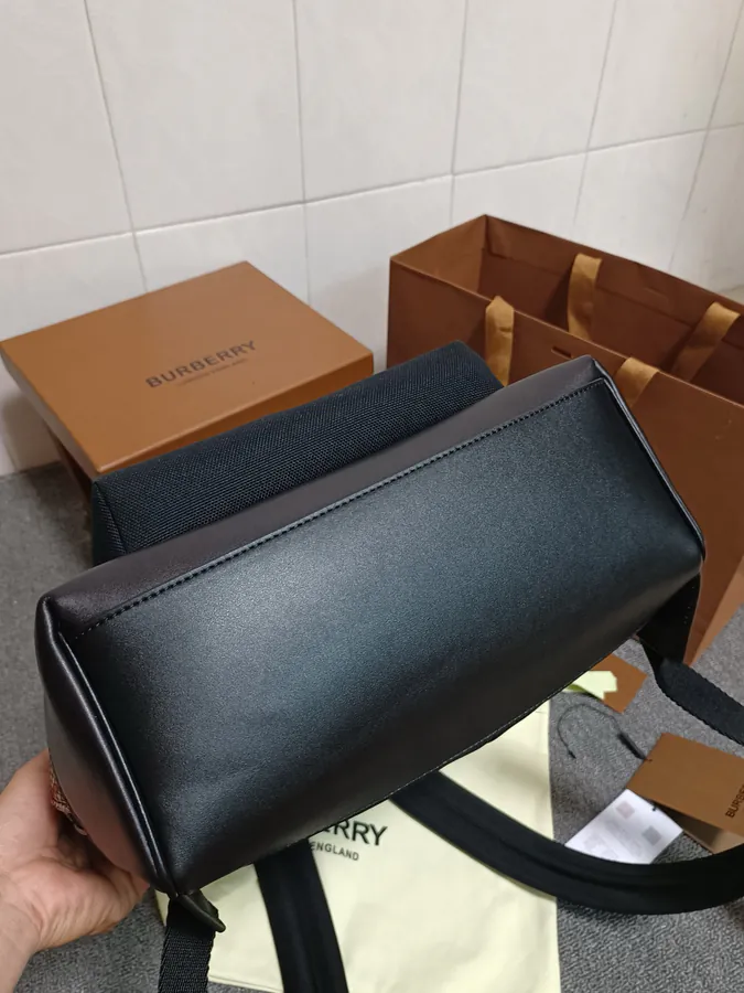 Burberry New Backpack with Tartan Cotton Fabric