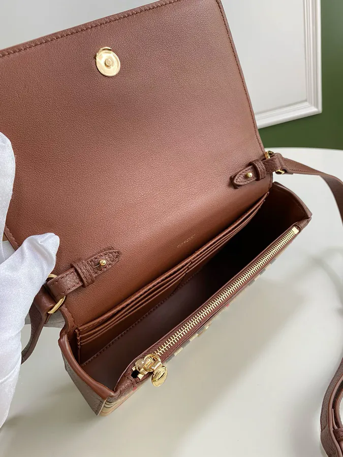 500 B Mini Crossbody Bag with Vintage Pattern