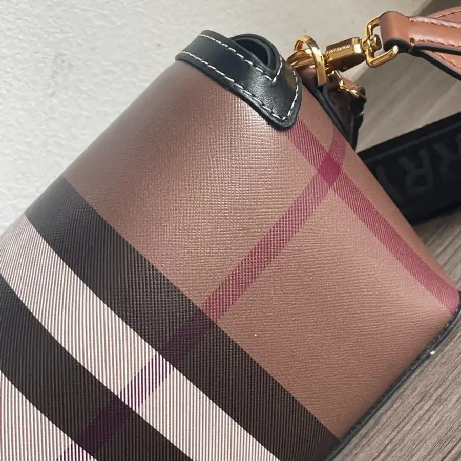 Burberry Ladies Crossbody Bag with Handle and Shoulder Strap