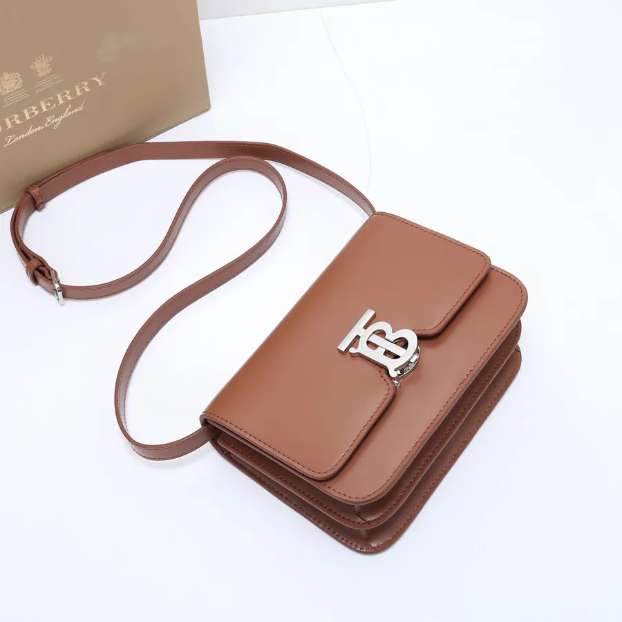 620 B House Mini Signature Leather Clasp Crossbody Bag
