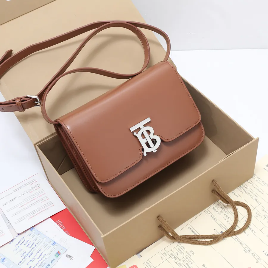 620 B House Mini Signature Leather Clasp Crossbody Bag