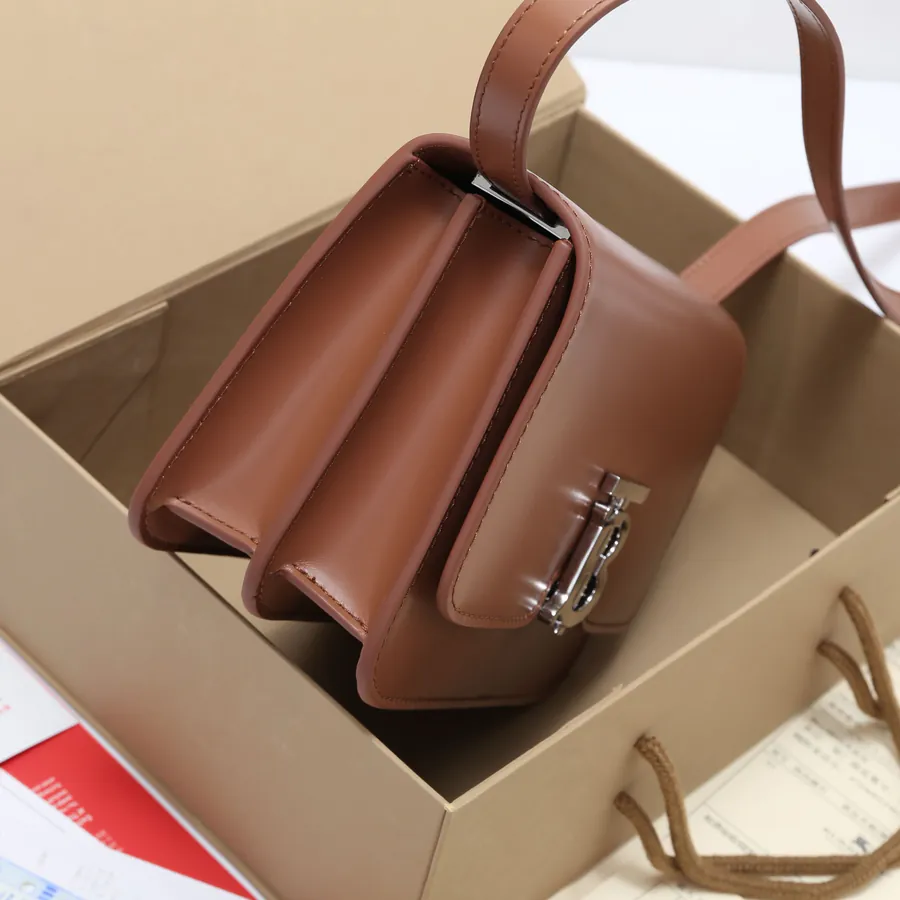 620 B House Mini Signature Leather Clasp Crossbody Bag