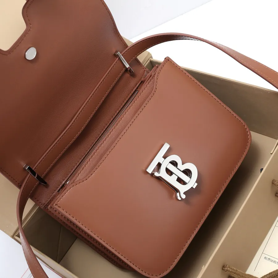 620 B House Mini Signature Leather Clasp Crossbody Bag