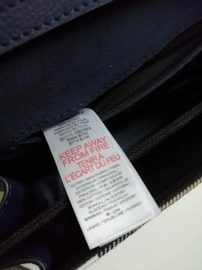 P450 B Grain Leather and House Check Slope Bag