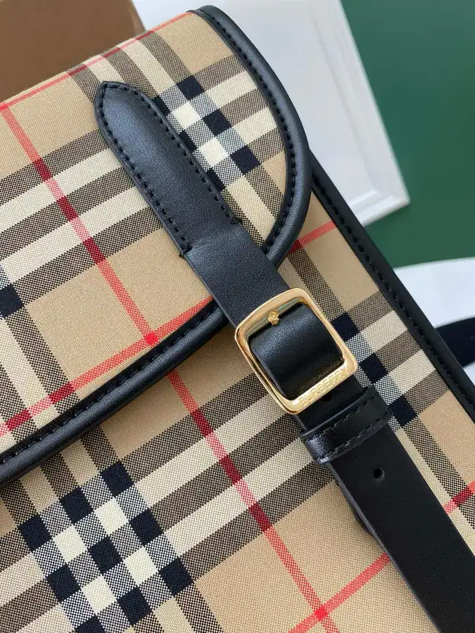 550 B Vintage Check Double Shoulder Bag