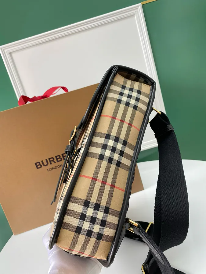 550 B Vintage Check Double Shoulder Bag