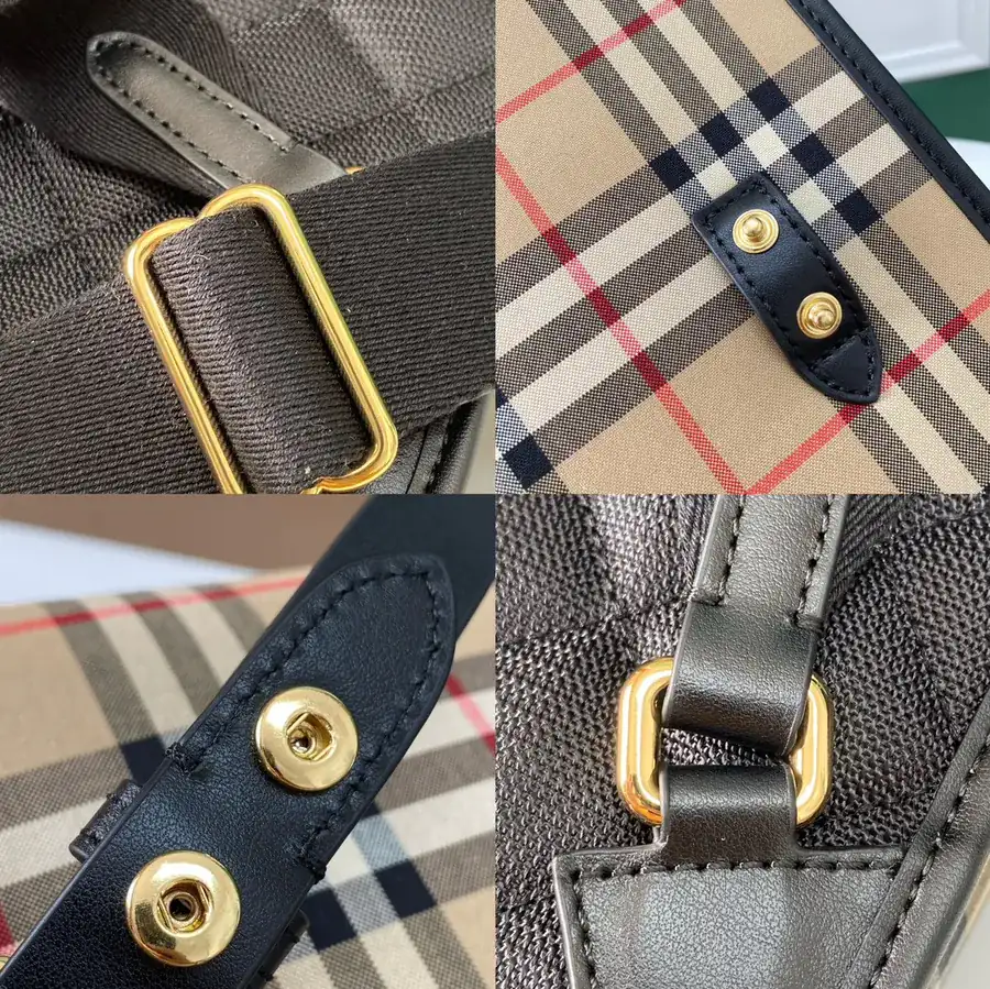 550 B Vintage Check Double Shoulder Bag