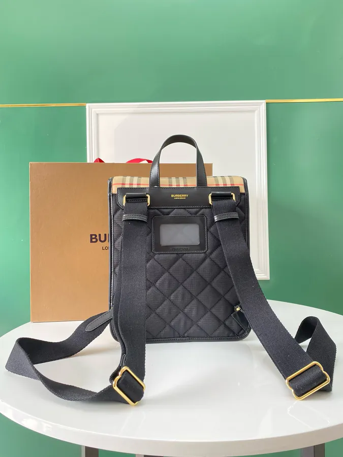 550 B Vintage Check Double Shoulder Bag