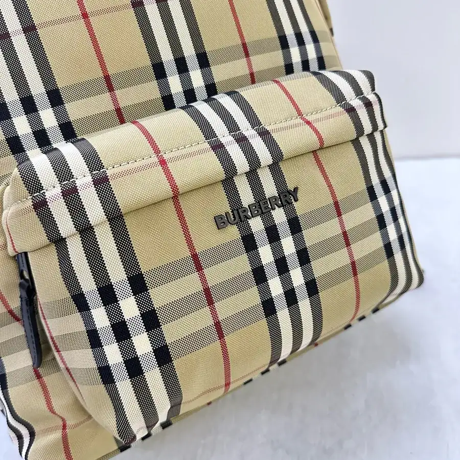 Burberry Classic Beige Check Double Shoulder Bag