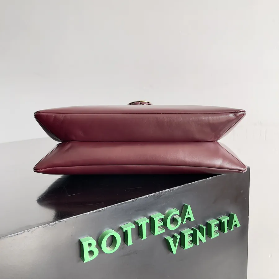 Bottega Veneta Ladies Logo Tote Bag, Smooth Leather, Sleek and Sophisticated