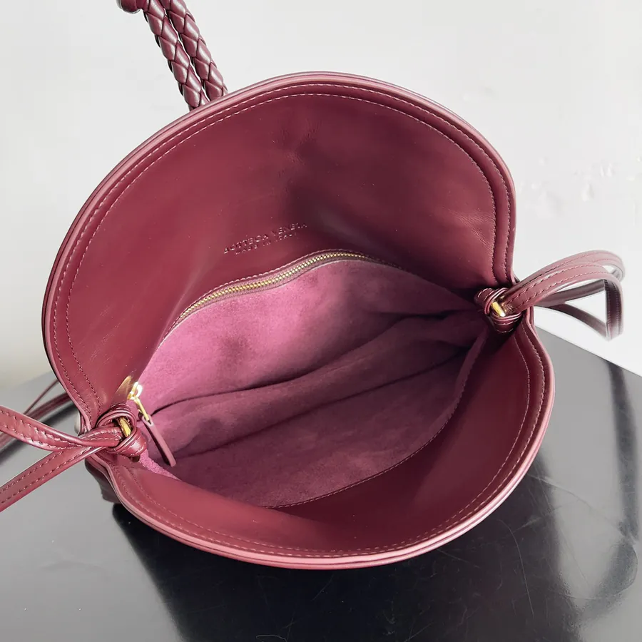 Bottega Veneta Ladies Logo Tote Bag, Smooth Leather, Sleek and Sophisticated