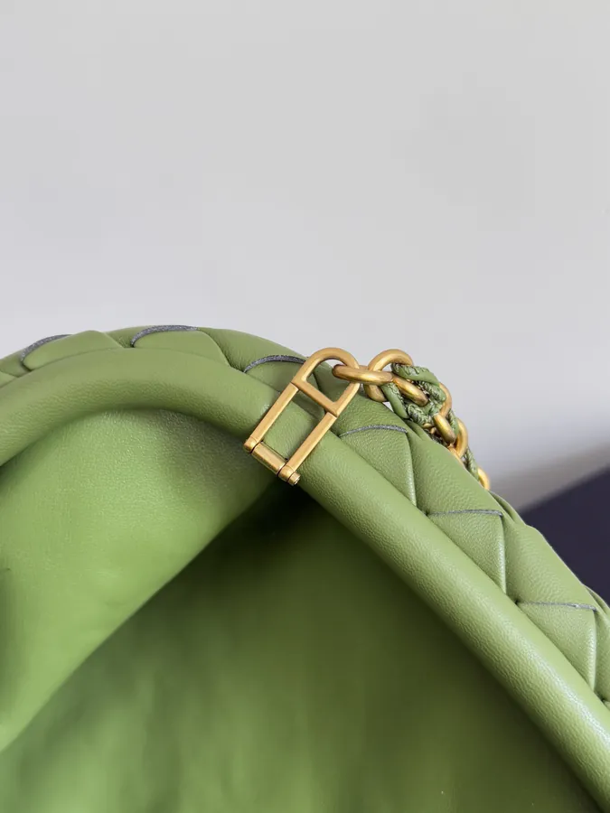 BOTTEGA VENETA Laurens Clutch with Chain Timeless Elegance