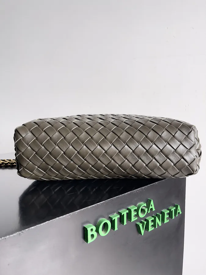 BOTTEGA VENETA Lauren Clutch with Chain Timeless Elegance