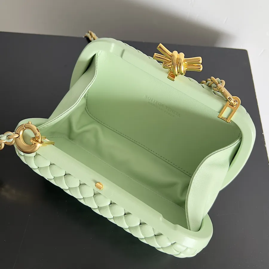 BOTTEGA VENETA Ladies Knot Evening Bag with Chain