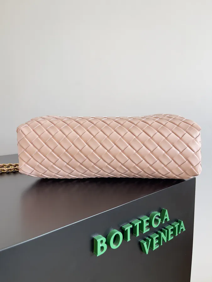BOTTEGA VENETA Lauren Clutch with Chain Timeless Elegance