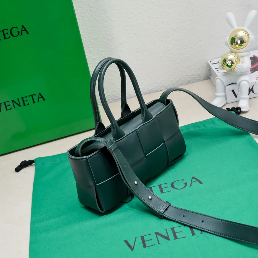 Mini East West Arco Tote Handbag with Detachable Strap