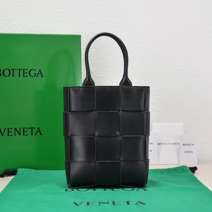 Mini Intreccio Woven Leather Tote Bag with Detachable Strap