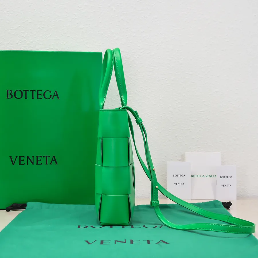 Mini Intreccio Woven Leather Tote Bag with Detachable Strap