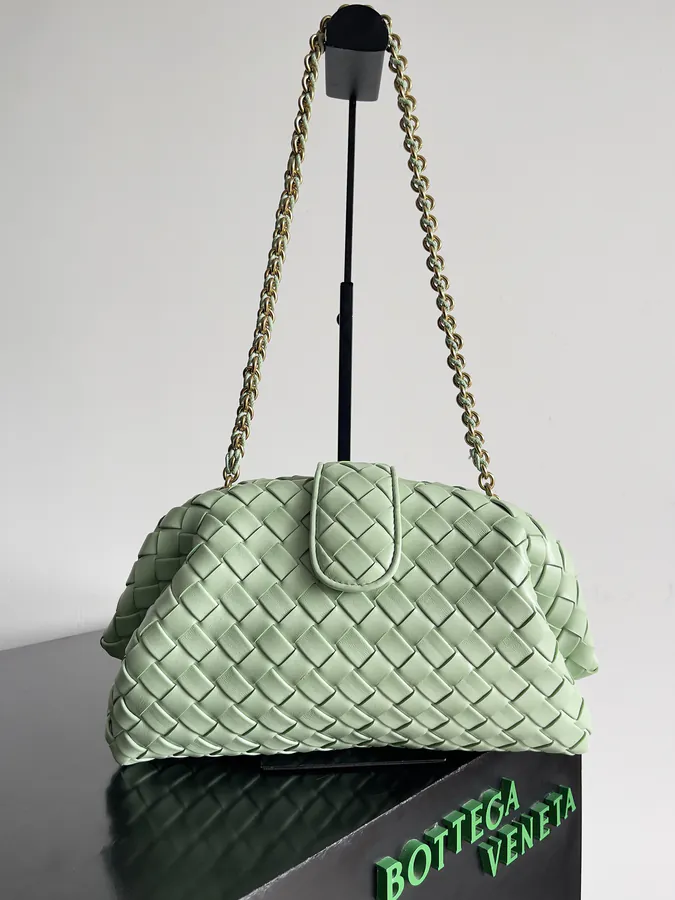 BOTTEGA VENETA Laurens Clutch with Chain Classic and Modern Fusion