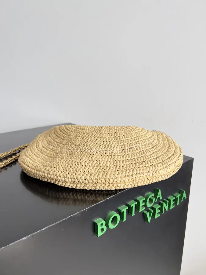 BOTTEGA VENETA SARDIE Beach Bag with Grass Pattern