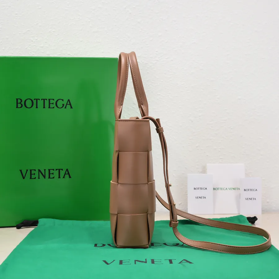 Mini Intreccio Leather Tote Bag with Detachable Strap