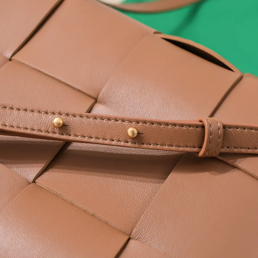 Mini Intreccio Leather Tote Bag with Detachable Strap