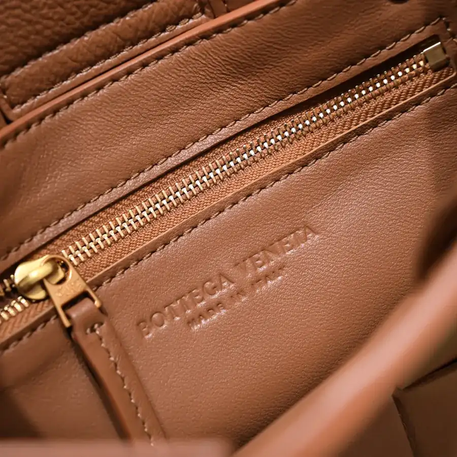 Mini Intreccio Leather Tote Bag with Detachable Strap