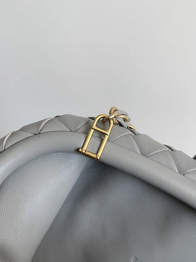 BOTTEGA VENETA Laurens Clutch with Chain Timeless Elegance